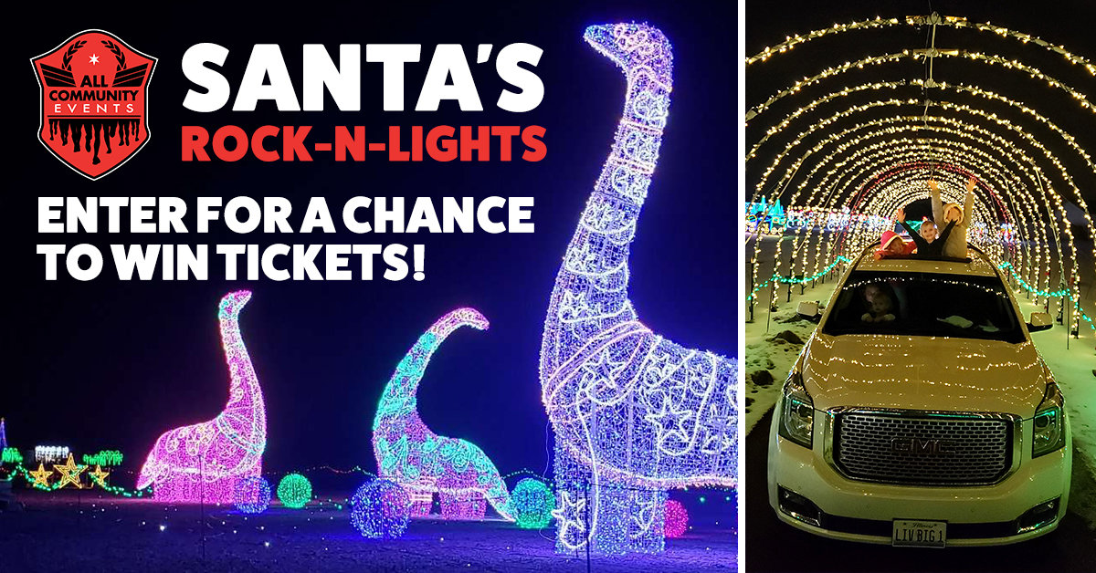 I just entered to win tickets to Santa's Rock N Lights at the Lake