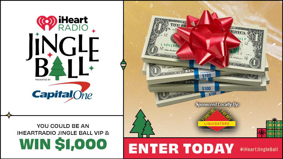 You Could Be An iHeartRadio Jingle Ball VIP And Win $1000! | Channel 963 - Vimarsana News