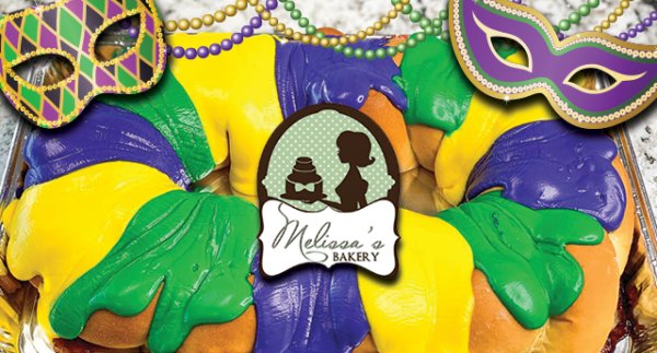 Mardi Gras King Cake From Melissa's Bakery