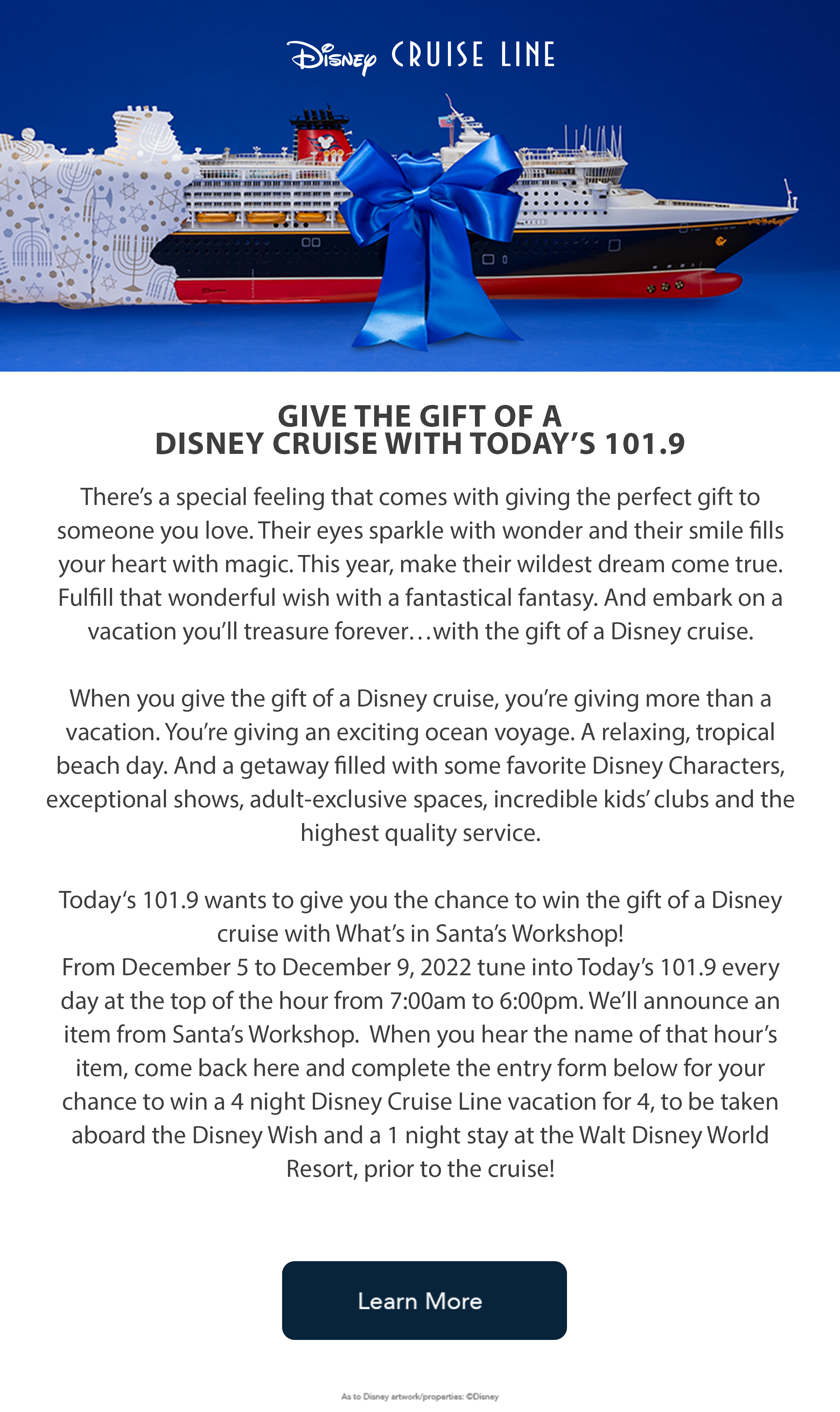 Give The Gift Of A Disney Cruise