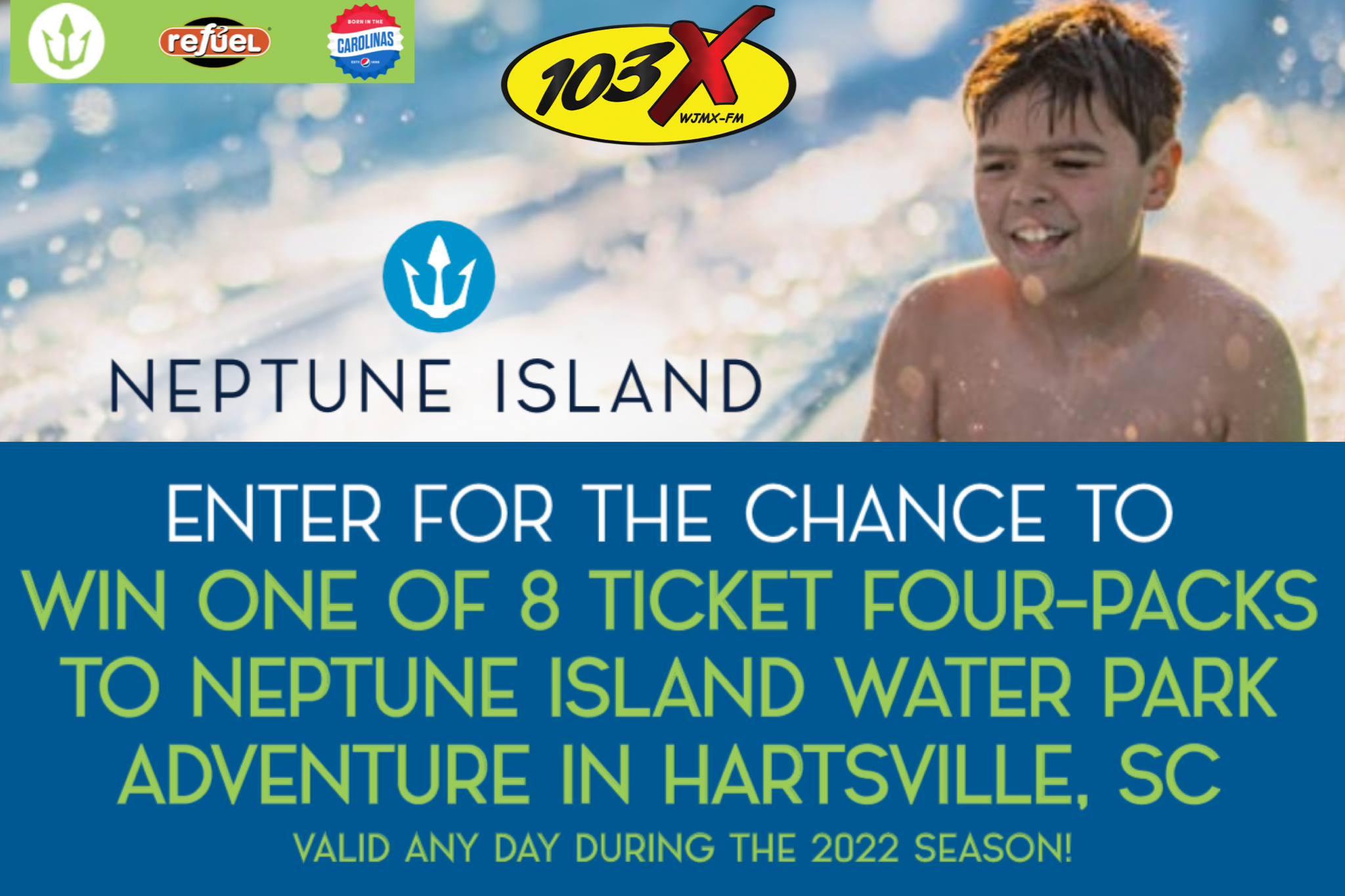 Win 4 tickets and a cabana at Neptune Island! | 103X - Vimarsana News