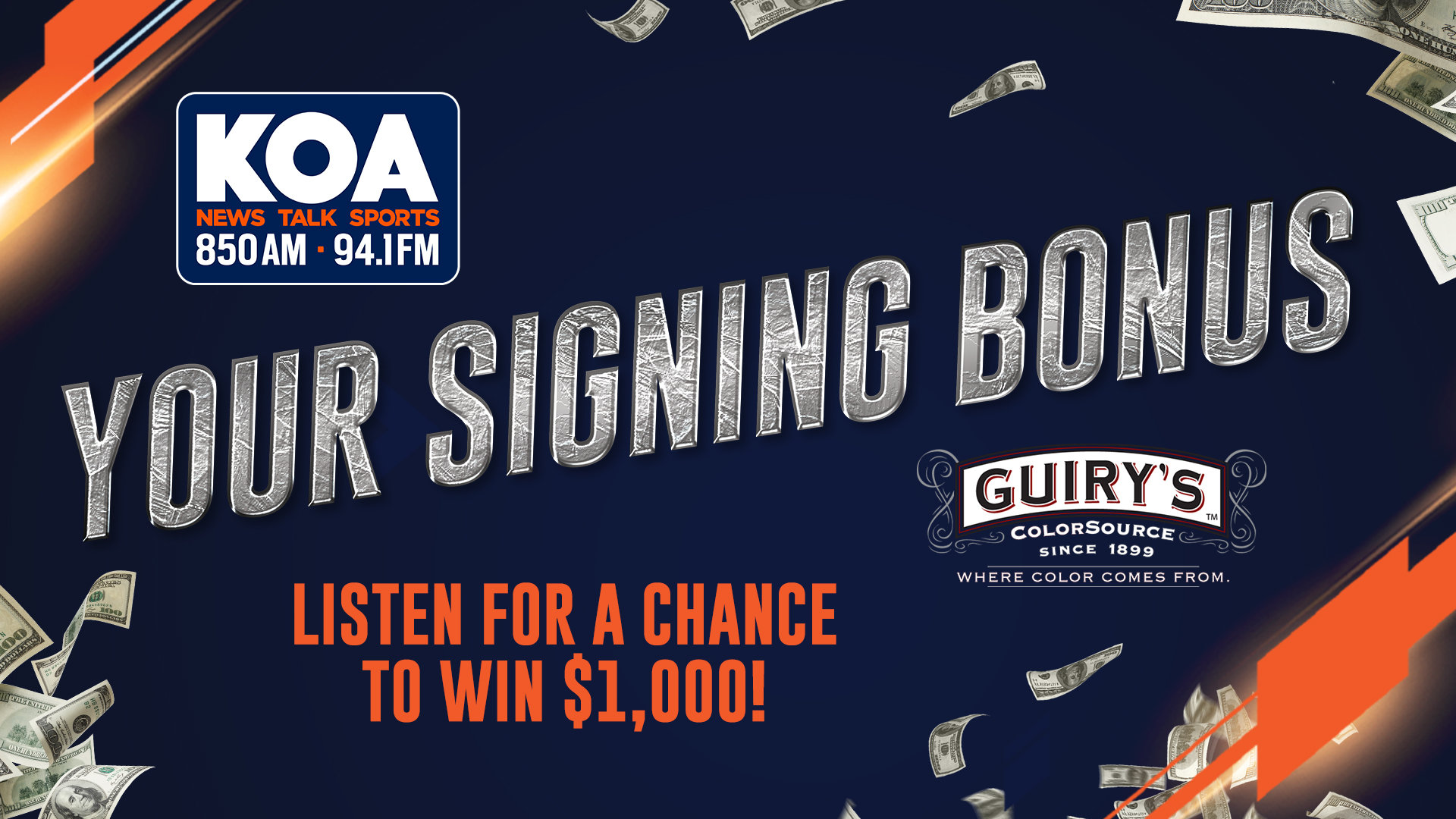 Your Signing Bonus | KOA 850 AM & 94.1 FM - Vimarsana News