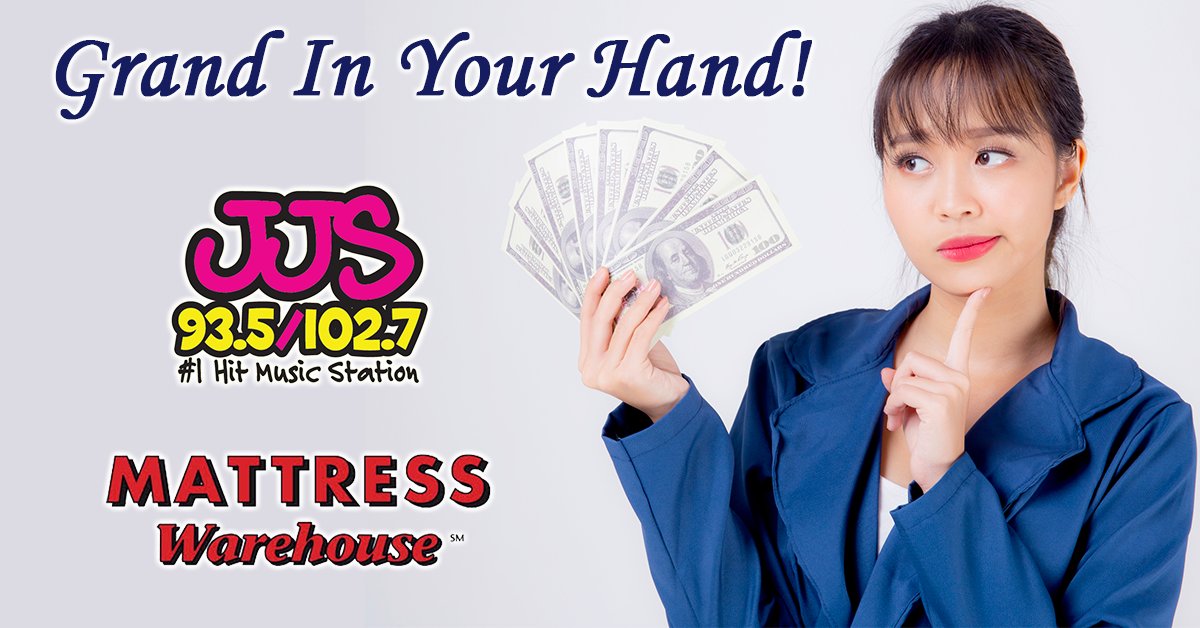 Win $1,000 With Grand In Your Hand! | 93.5/102.7 JJS - Vimarsana News