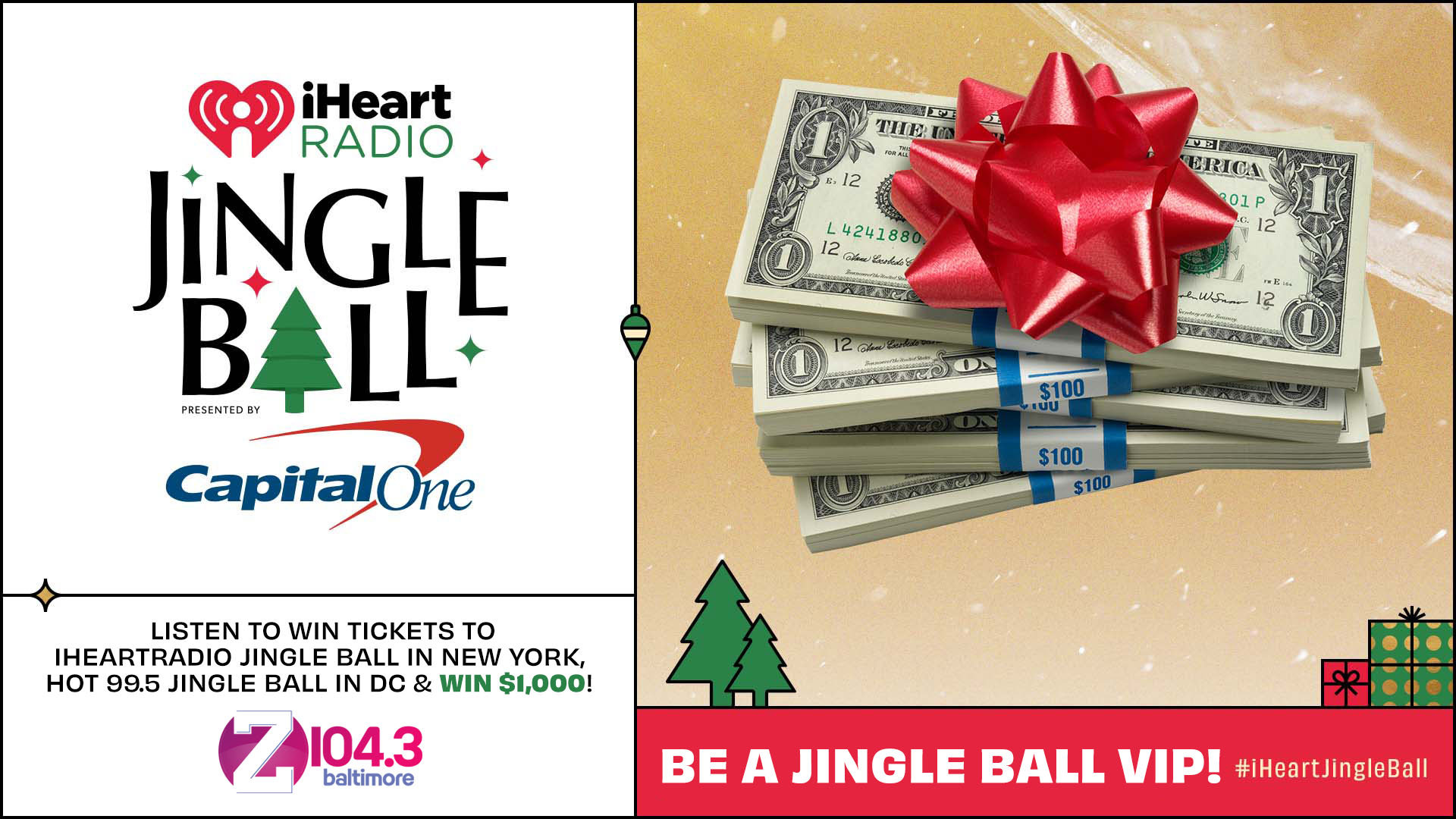 You Could Be An iHeartRadio Jingle Ball VIP And Win $1000! | Z104.3 - Vimarsana News