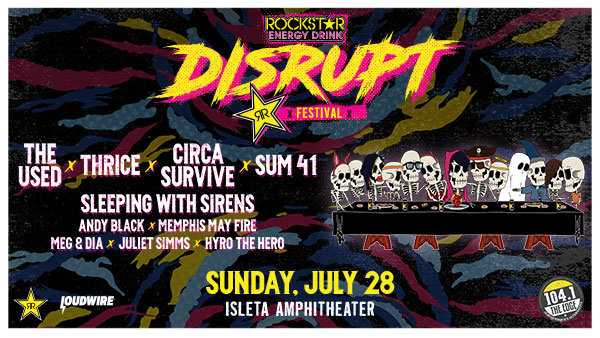 Win Rockstar Energy Drink DISRUPT Festival Tickets
