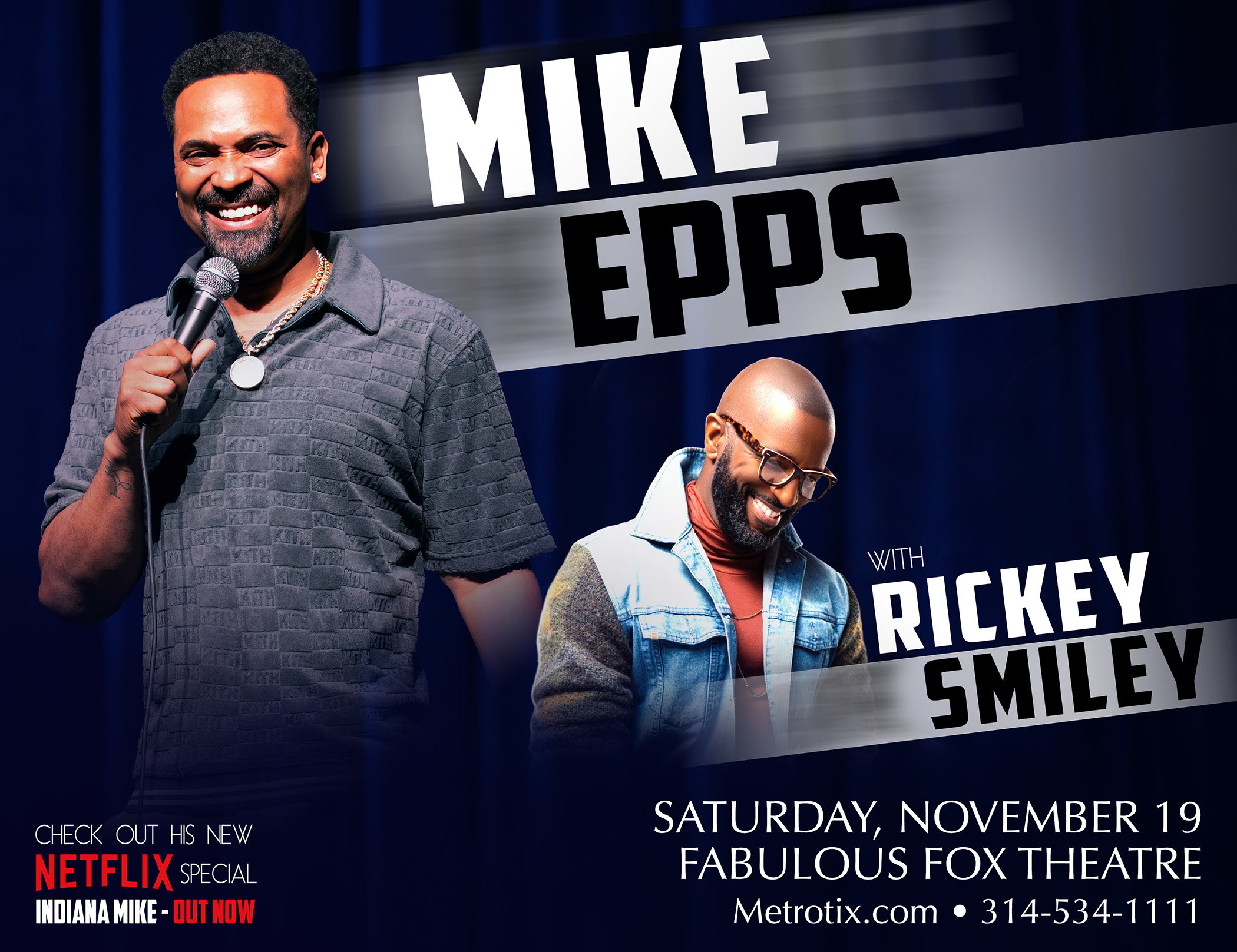 Win Tickets to Mike Epps with Rickey Smiley with Jess Live