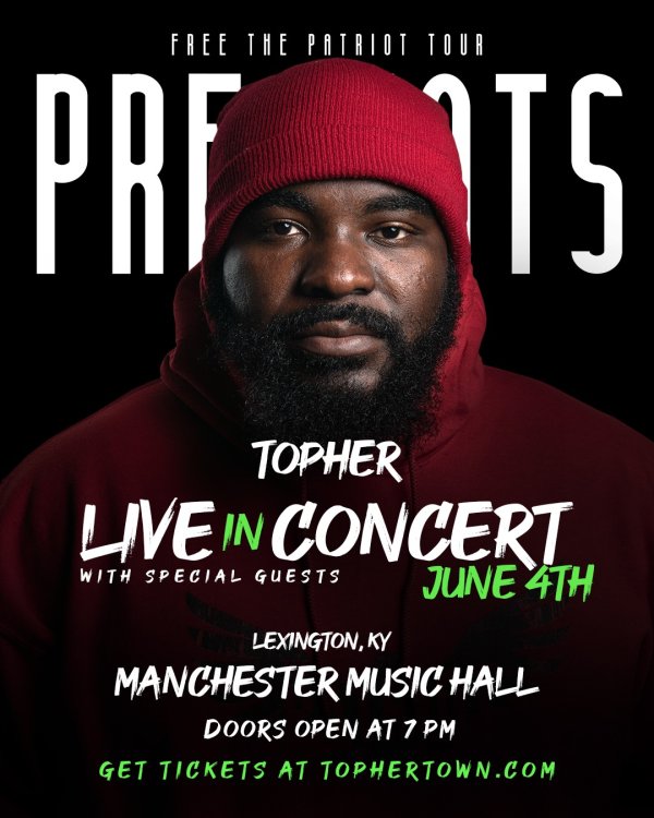 Win tickets to see Topher @ Manchester Music Hall! | Real 103.9 - Vimarsana News