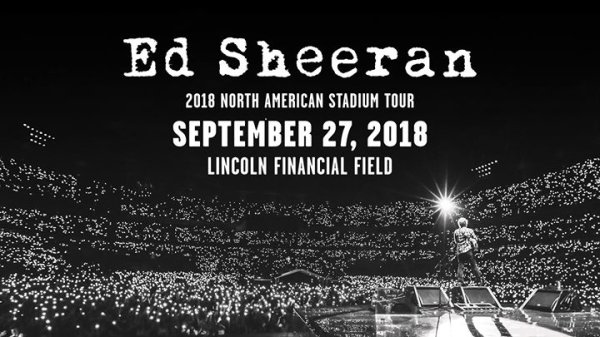 Ed Sheeran at the Lincoln Financial Field