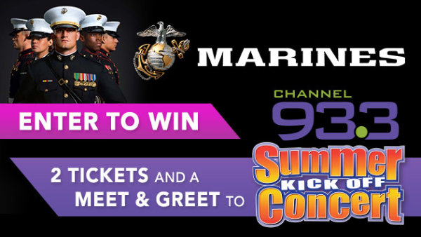 Enter for a Chance to Win 2 Tickets and a Meet and Greet to Channel 933 Summer Kickoff Concert!