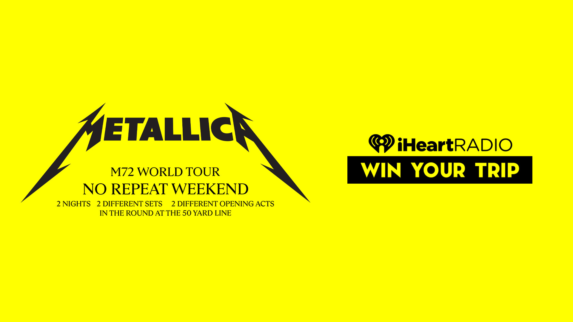 iHeartRadio Metallica M72 Ultimate Experience | Classic Rock 92.1 - Vimarsana News