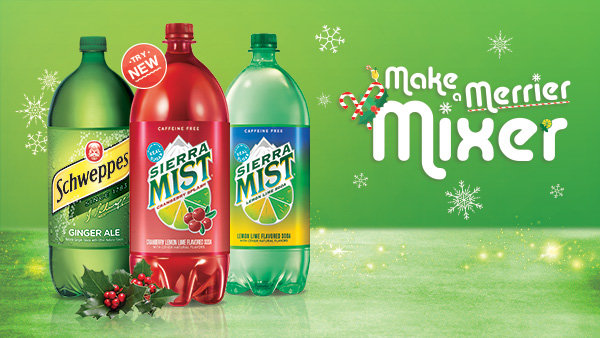 Make a Merrier Mixer with Sierra Mist and Schweppes this holiday season!