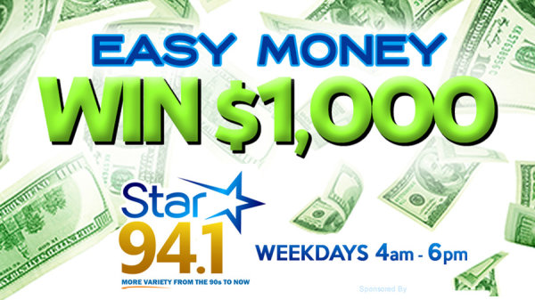 Listen To Win $1,000 | STAR 94.1 - Vimarsana News