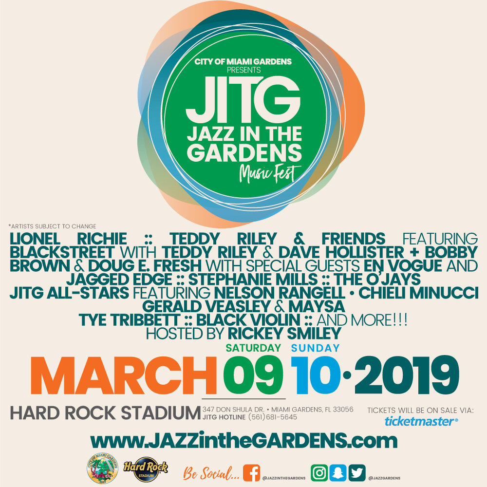 Enter Below For Your Chance To Win 4 Tickets To Jazz In The Gardens Enter Below For Your Chance To Win 4 Tickets To Jazz In The Gardens