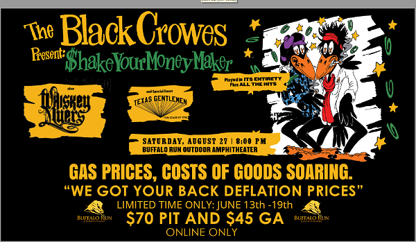 Win Tickets to see The Black Crowes live at Buffalo Run! | US97 - Vimarsana News