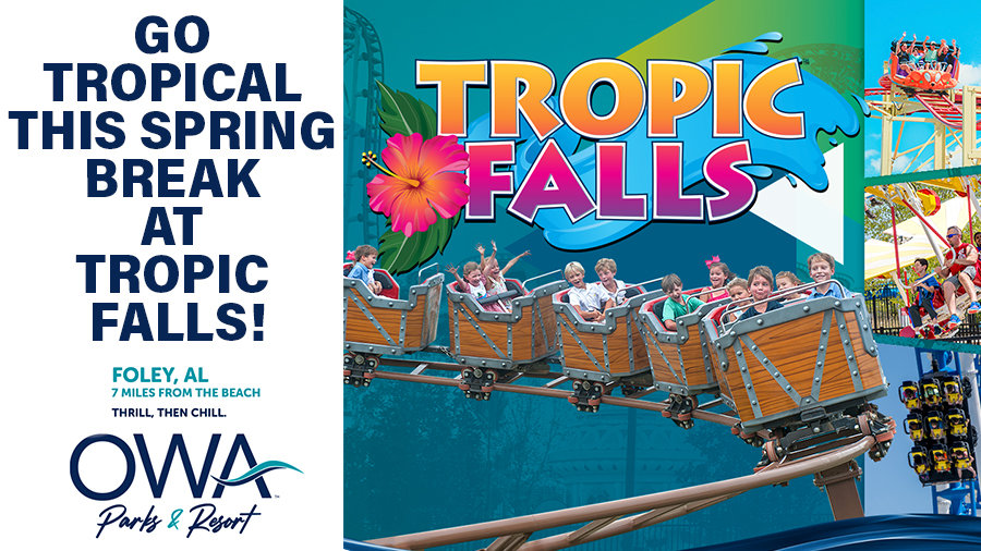 Go TROPICAL this Spring Break at Tropic Falls! | 95KSJ - Vimarsana News
