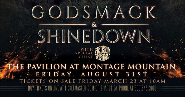 Register To Win Godsmack/Shinedown Tickets!