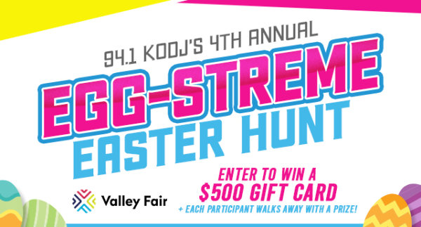 Join 94.1 KODJ's Egg-Streme Easter Hunt and You Could Win a $500 Gift Card from Valley Fair Mall! - Vimarsana News