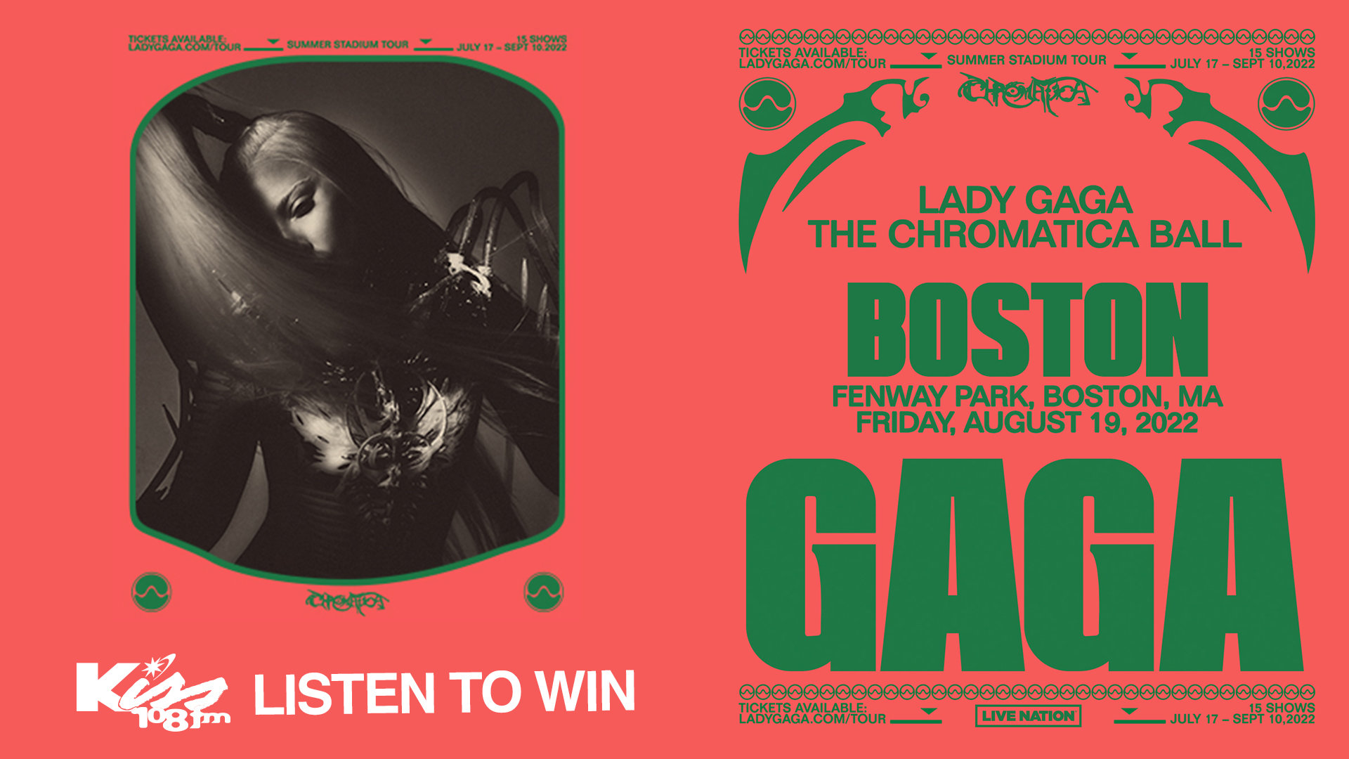 Lady Gaga at Fenway Park | Kiss 108 - Vimarsana News