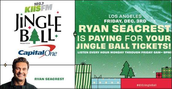 Enter to win tickets to KIIS FM'S JINGLE BALL PRESENTED BY CAPITAL ONE! (12/3) | KIIS FM - Vimarsana News