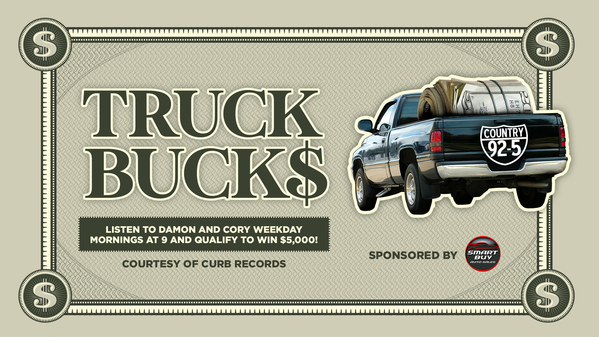 Country 92-5's Truck Bucks | Country 92-5 - Vimarsana News