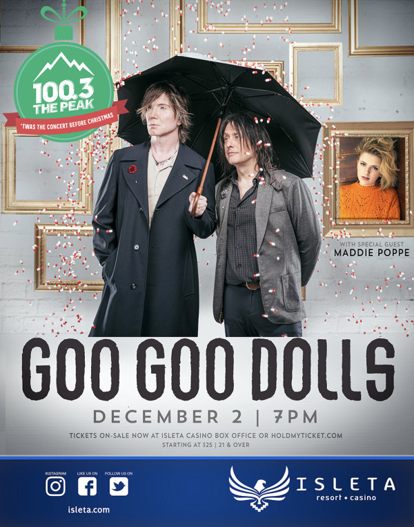 Win Tickets To Twas The Concert Before Christmas Featuring The Goo Goo Dolls!