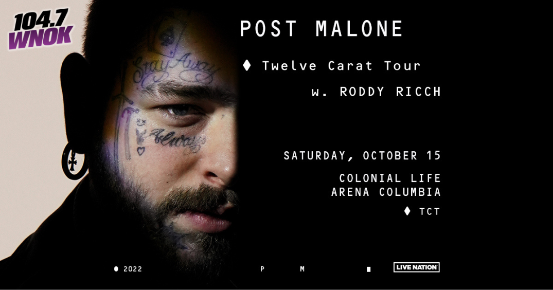 Post Malone is Coming to Columbia!! | WNOK - Vimarsana News
