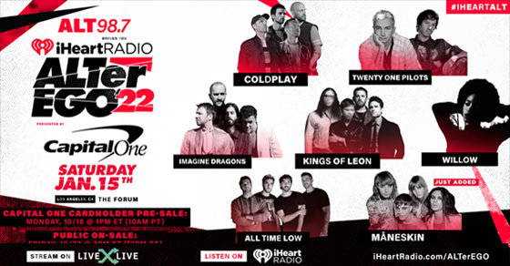 ALT 98.7 Brings you SOLD OUT iHeartRadio ALTer Ego 2022 presented by Capital One | ALT 98.7 - Vimarsana News