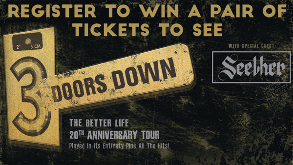 Win Tickets To 3 Doors Down | 104.1 The Spot - Vimarsana News