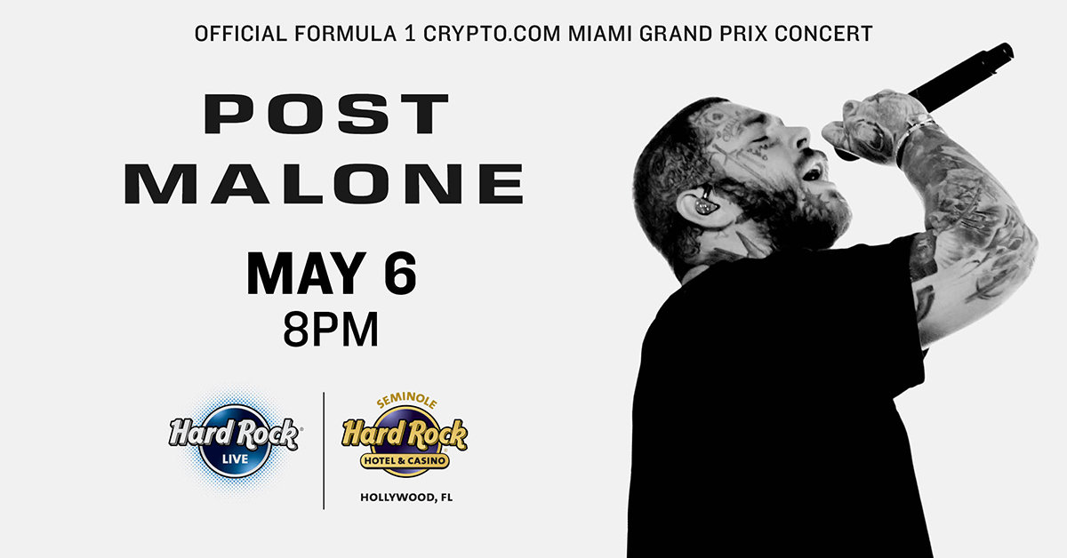 Post Malone at Hard Rock Live! | Y100 - Vimarsana News