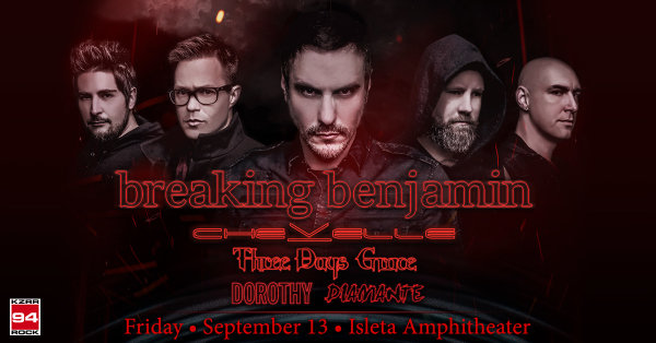 Win Breaking Benjamin Tickets