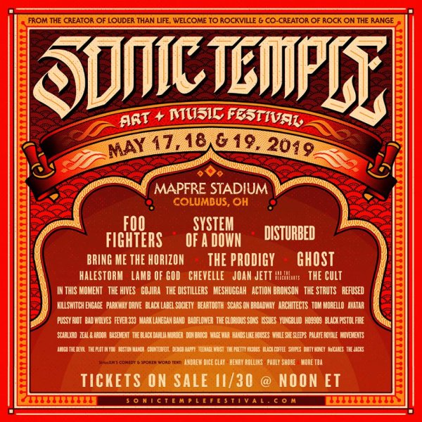 Win a pair of weekend passes to Sonic Temple 2019!
