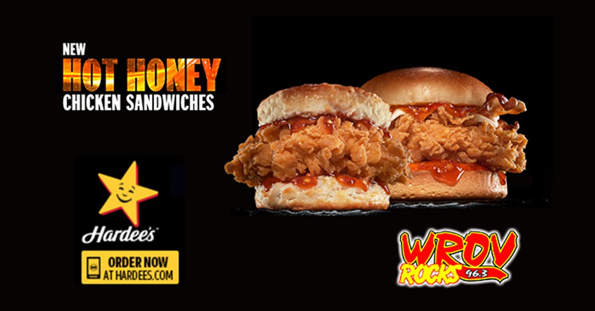 Win FREE Hot Honey Hand-Breaded Chicken Sandwiches From Hardee's! | 96.3 ROV - Vimarsana News
