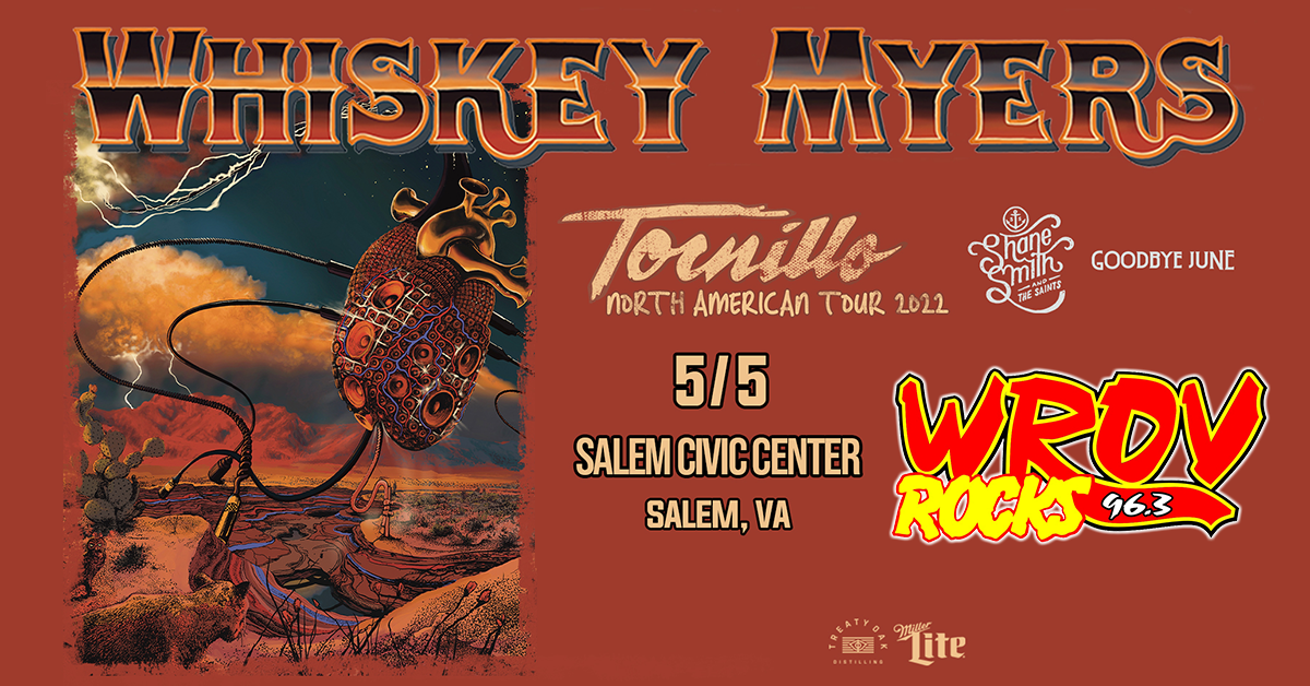 Last Chance to Win Tickets to Whiskey Myers at Salem Civic Center! | 96.3 ROV - Vimarsana News