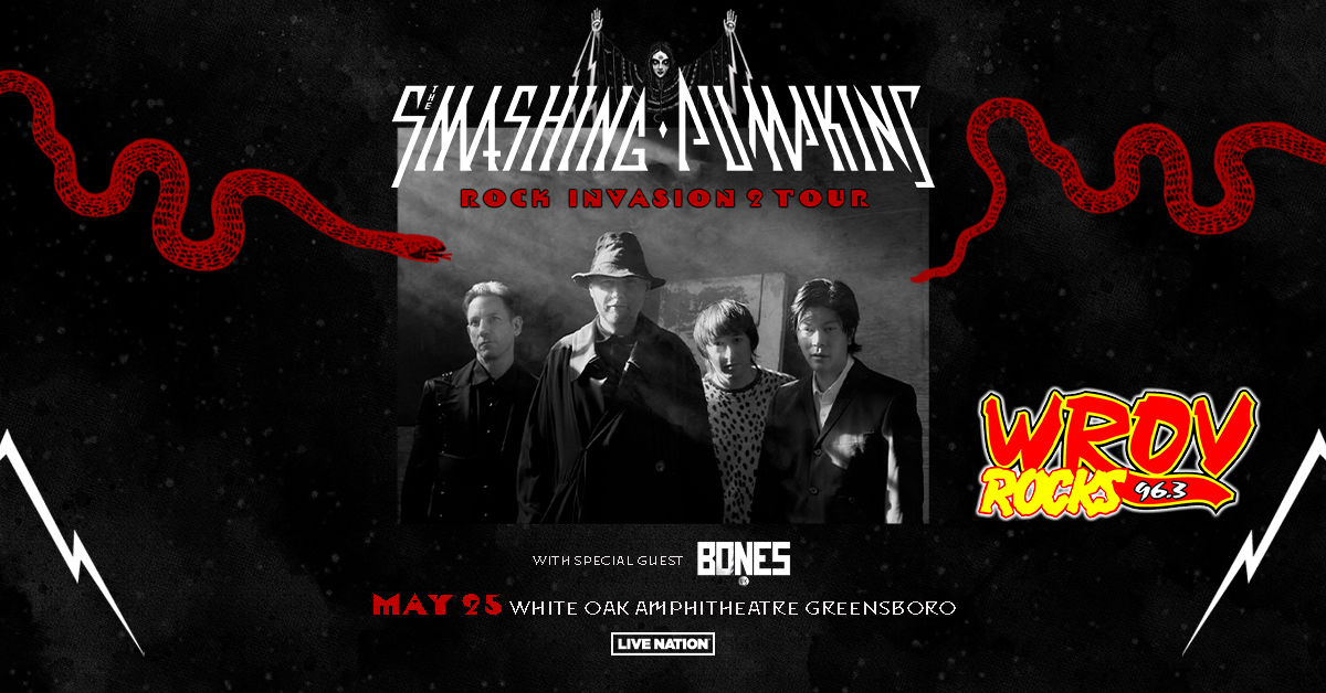 Win Tickets to Smashing Pumpkins in Greensboro Before You Can Buy Them! | 96.3 ROV - Vimarsana News