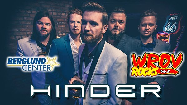 Win Tickets to Hinder at Berglund Performing Arts Theatre Aug 5! | 96.3 ROV - Vimarsana News