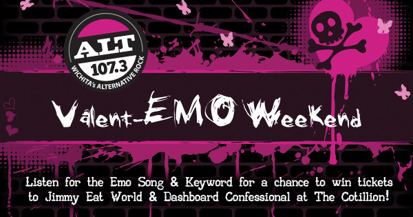 Valent-EMO Weekend: Win Tickets To Jimmy Eat World & Dashboard Confessional at The Cotillion! | ALT 107.3 - Vimarsana News