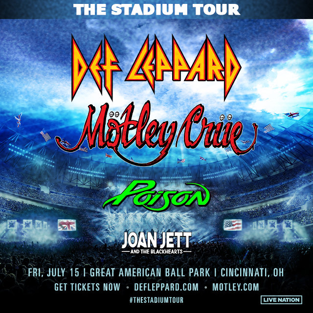 Win Tickets to Motley Crue, Def Leppard, Poison, & more on July 15th @ The Great American Ballpark! | 95.7 QMF - Vimarsana News