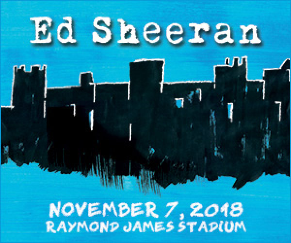 Ed Sheeran November 7th 2018 at Raymond James Stadium in Tampa