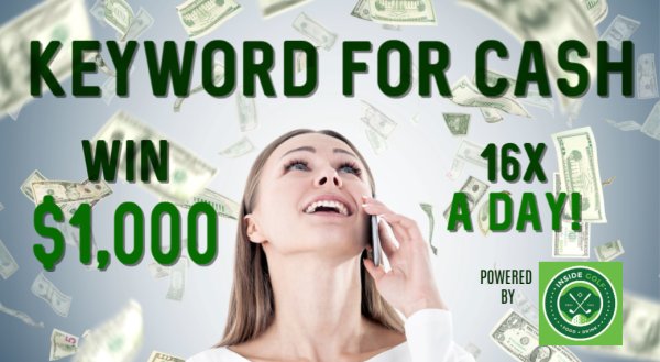 Win $1,000 16X a Day with Keyword For Cash!