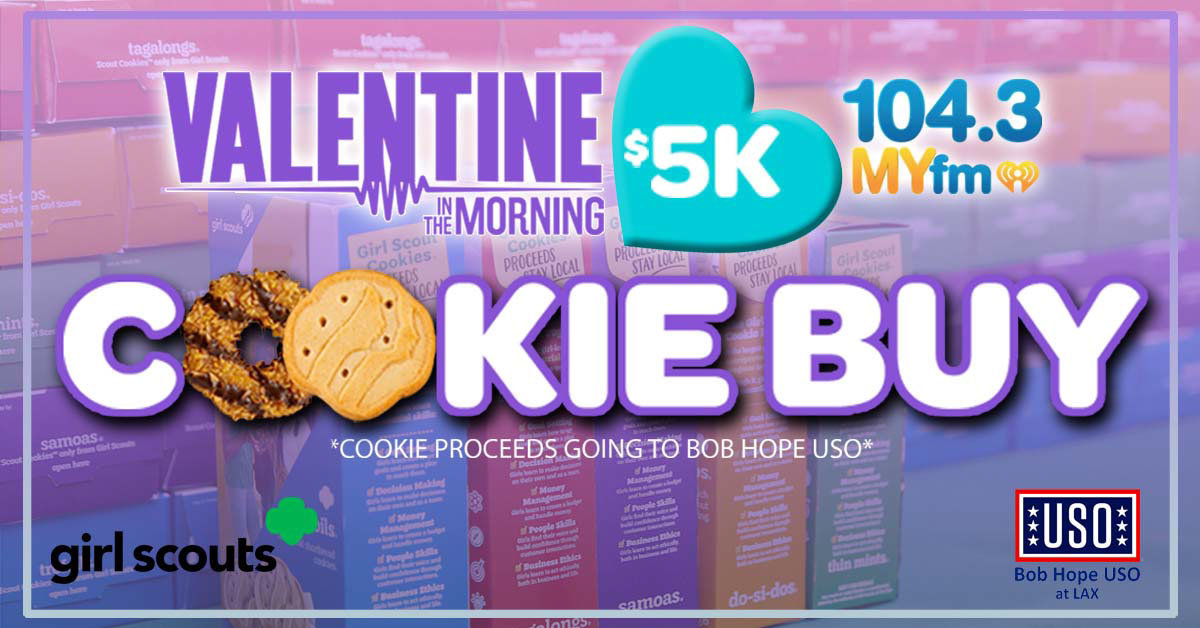 It's Time To Vote! Valentine In The Morning's $5,000 Girl Scout Cookie Buy! | 104.3 MYFM - Vimarsana News
