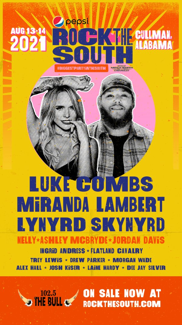 Register to WIN tickets here or go to rockthesouth.com and buy your tickets now! | 102.5 The Bull - Vimarsana News