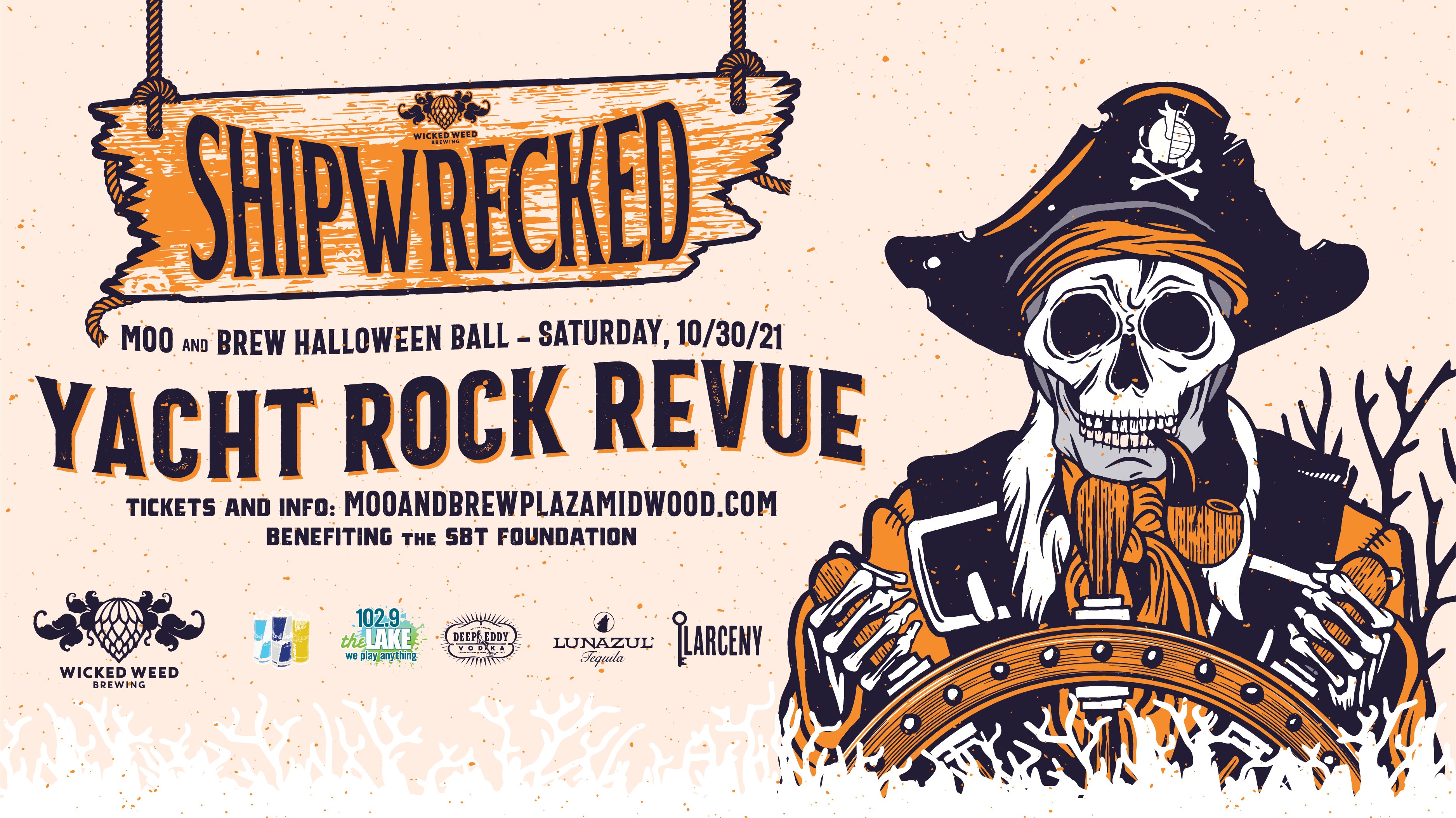 Win Tickets to Shipwrecked: Moo and Brew Halloween Ball with Yacht Rock Revue | 102.9 The Lake - Vimarsana News