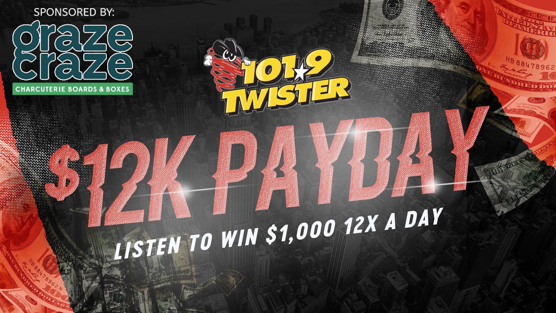 Win $1000 | 101.9 The Twister - Vimarsana News
