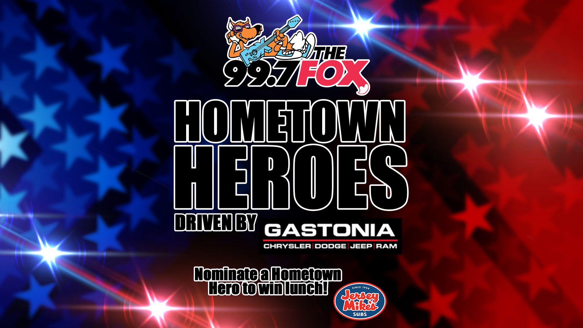 99.7 The Fox's Hometown Heroes driven by Gastonia Chrysler Dodge Jeep Ram | 99.7 The Fox - Vimarsana News