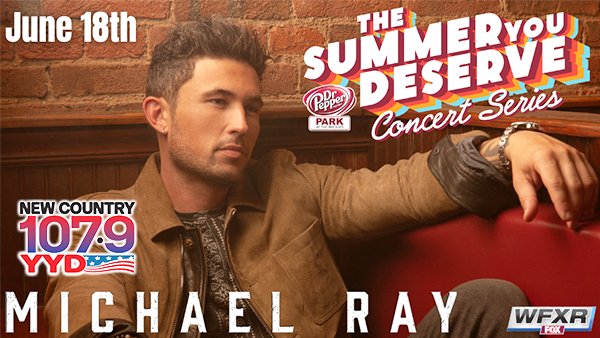 Win Tickets to Michael Ray at Dr Pepper Park June 18! | 107.9 YYD - Vimarsana News