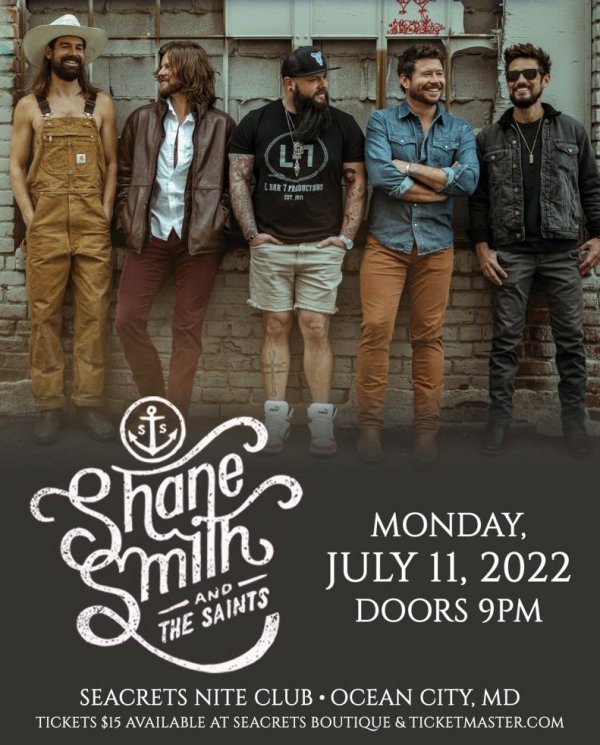 Win Shane Smith and The Saints @ Seacrets | Froggy 99.9 - Vimarsana News