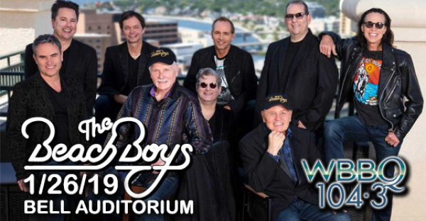 See The Beach Boys at Bell Auditorium on 1/26/19!