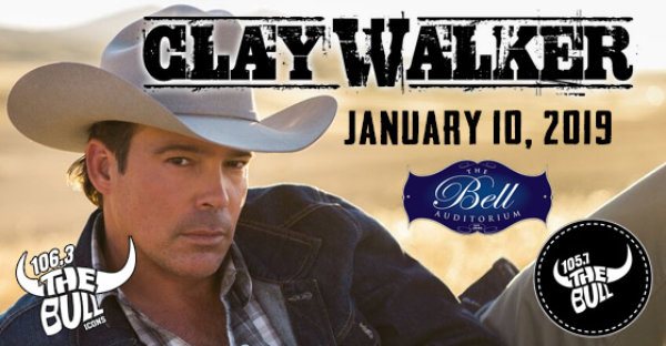 See CLAY WALKER at the Bell on 1/10/19!