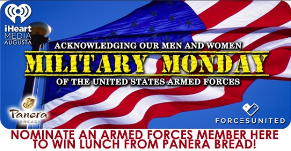 Nominate an Armed Forces member for MILITARY MONDAY!