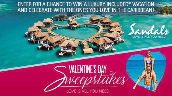Sandals Valentines Day Sweepstakes - Vimarsana News
